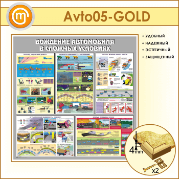 Стенд «Вождение автомобиля в сложных условиях» (AV-05-GOLD)